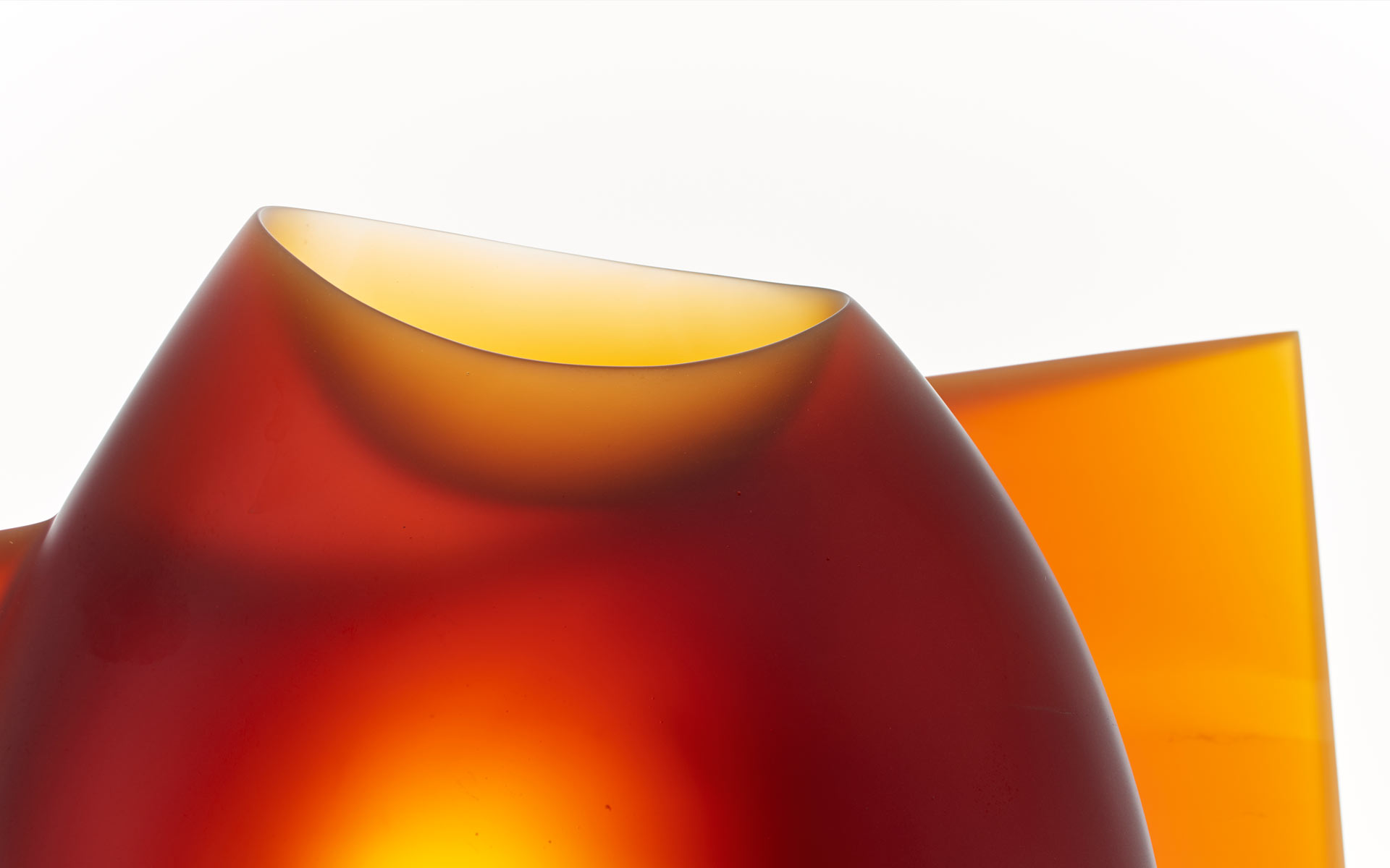 Red Vessel Form - Detail