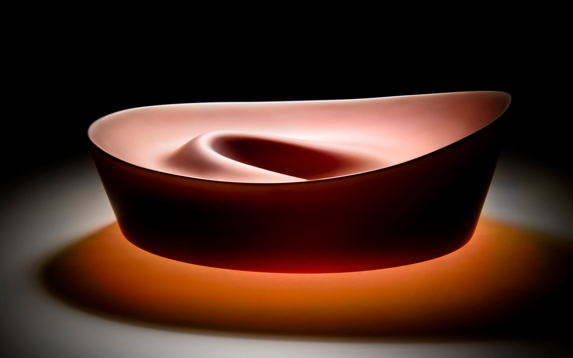 Ripple Series - Red Bowl Form